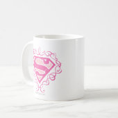 Mug Supergirl Pink Stripes (Devant gauche)