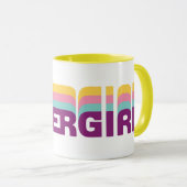 Mug Supergirl Retro Colorshift Graphic (Devant droit)