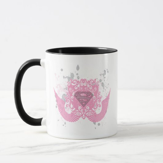 Mug Supergirl rose aile design (Gauche)