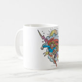 Mug Supergirl volant éclair tatouage (Devant gauche)