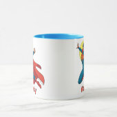 Mug Supergirl volant en costume bleu (Centre)
