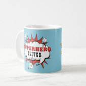 Mug Superhero Comic Speech Cloud Boy (Devant gauche)