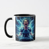 Mug Superhero Electric Power With Quote (Gauche)