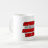 Mug Superhero...Enseignant de maternelle (Devant gauche)