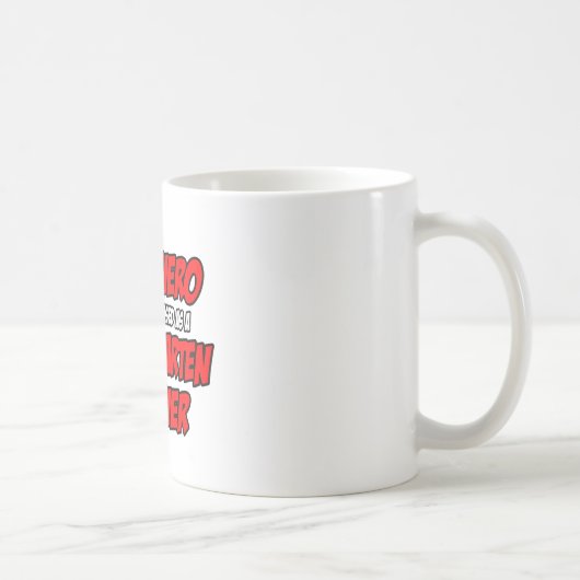 Mug Superhero...Enseignant de maternelle (Droite)