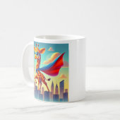 Mug Superhero Giraffe personnalisable (Devant gauche)
