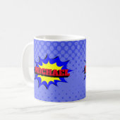 Mug Superhero Kids Comic Book Nom personnalisé (Devant gauche)