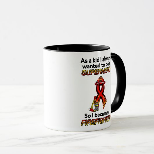 Mug SUPERHERO...Pompier (Devant droit)