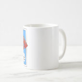Mug Superhéros australien de chien de bétail (Devant droit)