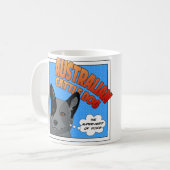 Mug Superhéros australien de chien de bétail (Devant gauche)