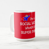 Mug Superhéros du travailleur social (Devant gauche)
