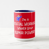 Mug Superhéros du travailleur social (Centre)