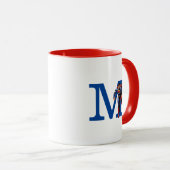 Mug Superman 47 | Ajouter votre monogramme (Devant droit)