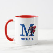 Mug Superman 47 | Ajouter votre monogramme et votre no (Gauche)