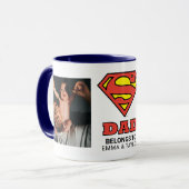 Mug Superman | "Ce Super Papa Appartient À" (Devant gauche)