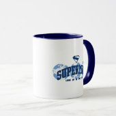 Mug Superman dans le monde (Devant droit)