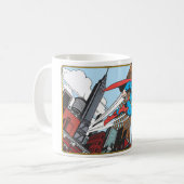 Mug Superman et gratte-ciels (Devant gauche)