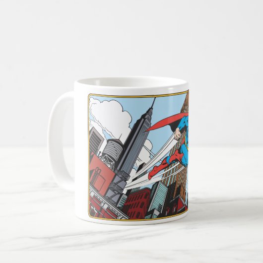 Mug Superman et gratte-ciels (Devant gauche)