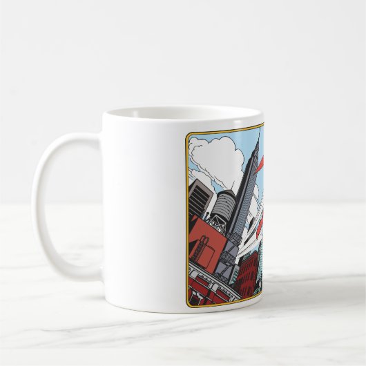 Mug Superman et gratte-ciels (Gauche)