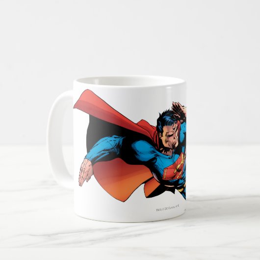 Mug Superman Flying Kick (Devant gauche)