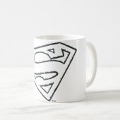 Mug Superman S-Shield | Logo de Grunge Sideways (Devant droit)
