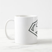 Mug Superman S-Shield | Logo de Grunge Sideways (Gauche)