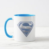 Mug Superman S-Shield | Logo de la ville bleu clair (Gauche)