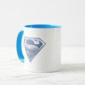 Mug Superman S-Shield | Logo de la ville bleu clair (Devant gauche)