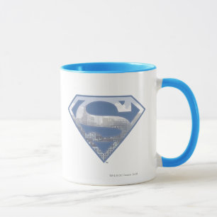 Mug Superman S-Shield  Logo de la ville bleue claire