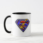 Mug Superman S-Shield | Logo de l'aérographe violet (Gauche)