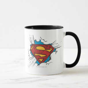 Mug Superman S-Shield Logo des nuages