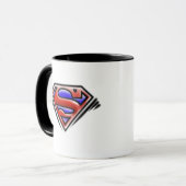 Mug Superman S-Shield | Logo Red Airbrush (Devant gauche)