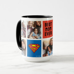 Mug Superman S-Shield   Meilleur Collage Photo De Mama