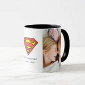 Mug Superman S-Shield | Meilleure photo de maman (Devant droit)