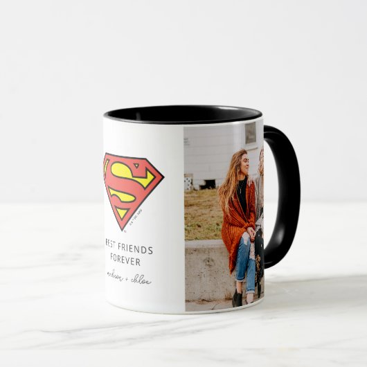 Mug Superman S-Shield | Meilleures photos d'amis (Devant droit)