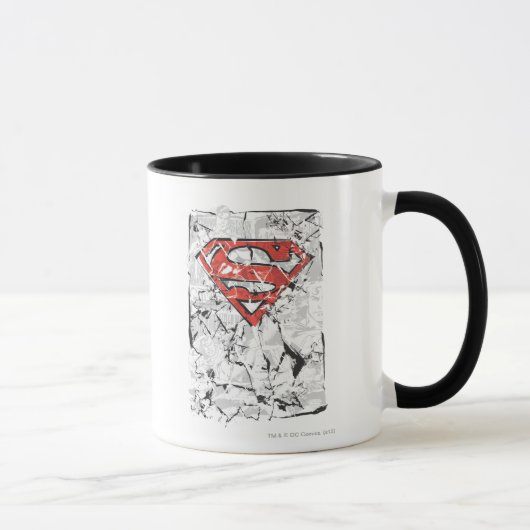 Mug Superman Stylisé | Logo comique découpé (Droite)