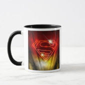 Mug Superman Stylisé | Logo de l'Outline Rouge brillan (Gauche)