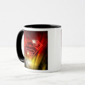 Mug Superman Stylisé | Logo de l'Outline Rouge brillan (Devant gauche)