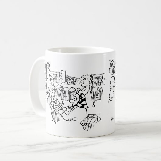 Mug Supermarché feux de circulation Thème Supermagasin (Devant gauche)