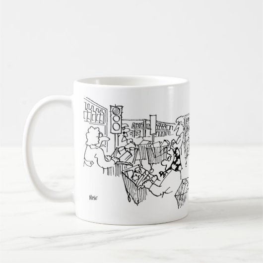 Mug Supermarché feux de circulation Thème Supermagasin (Gauche)