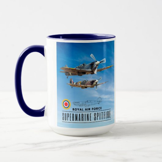 MUG SUPERMARINE SPITFIRE - ROYAL AIR SQUADRON (Gauche)