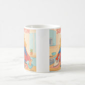Mug Supermom Cartoon Art - Drôle Mère Cadeau (Centre)