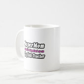 Mug SuperMom...Enseignant anglais (Devant gauche)