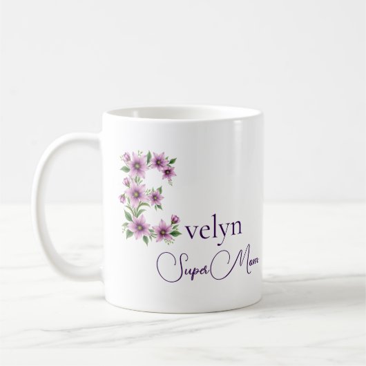Mug SuperMom personnalisé (Gauche)