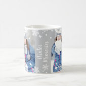 Mug Superposition de photo de flocon de neige de souve (Centre)