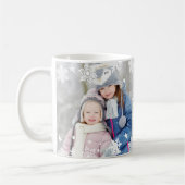 Mug Superposition de photo de flocon de neige de souve (Gauche)