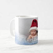 Mug Superposition photo Baby First Christmas (Devant gauche)