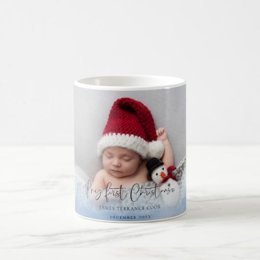 Mug Superposition photo Baby First Christmas (Centre)
