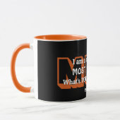 Mug Superpower LA PLUS HAUTE DIEU Personnalisé Black O (Gauche)