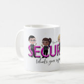 Mug Superpuissance de la Garde de sécurité mignonne (Devant gauche)